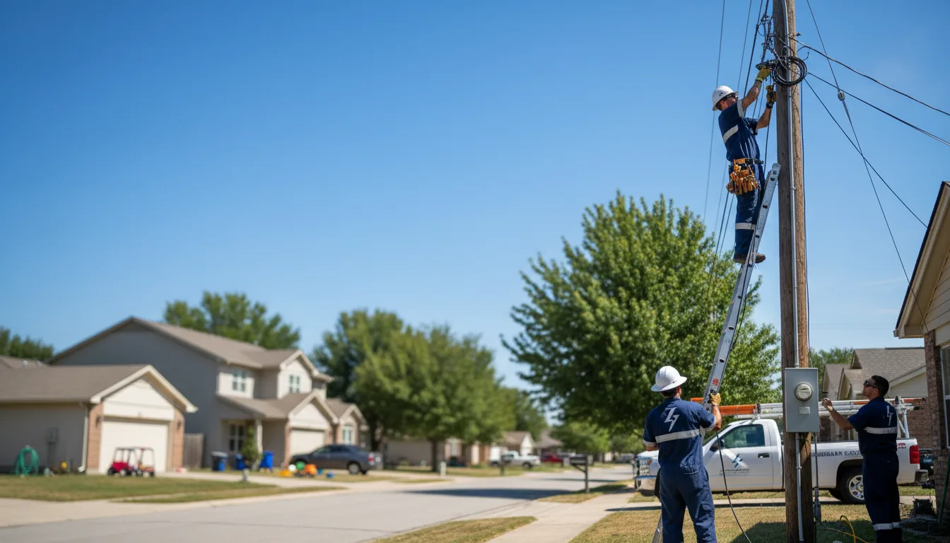 Residential electrician providing installation services in Baker, FL